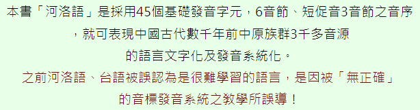 描述河洛語音字寶典